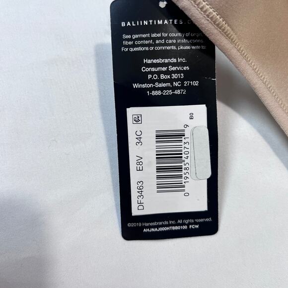 Bali Comfort Revolution Bra DF3463 Cool Comfort Nude Beige 34C Wireless NWT - Picture 4 of 6